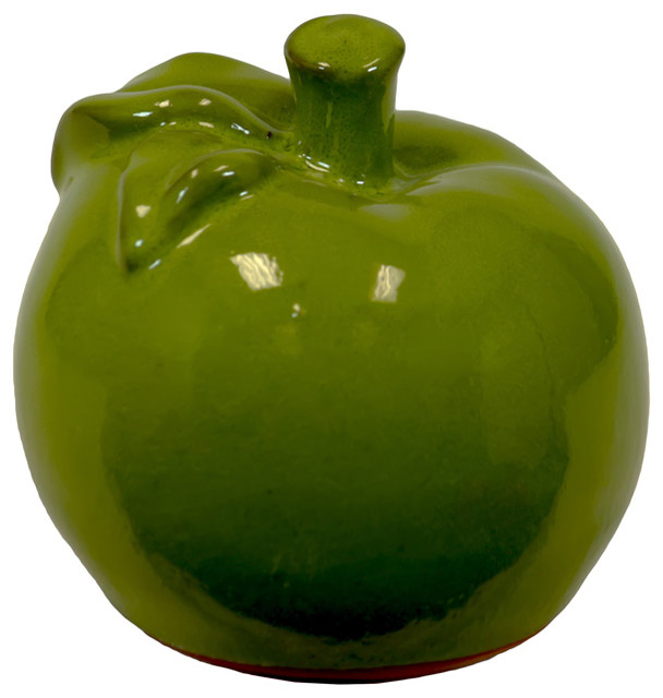 Ceramic Apple Figurine Contemporary Decorative Objects And