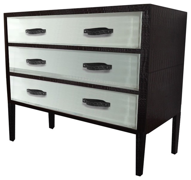 Italian Leather Bedroom Dresser contemporarydressers