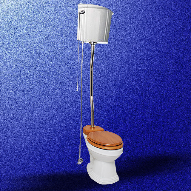 White China Ceramic H Tank Corner Toilet Zpipe Traditional Toilets