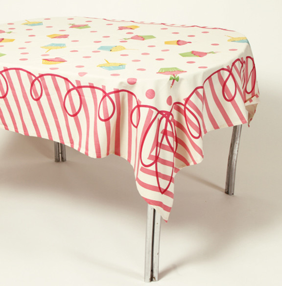 Happy Birthday Tablecloth Contemporary Tablecloths by House 8810