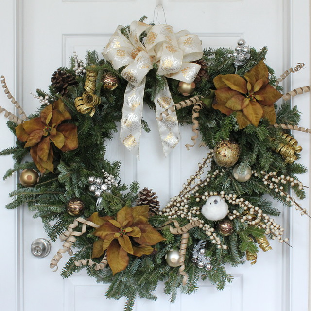 Holiday Wreaths and Swags Contemporary Wreaths And Garlands