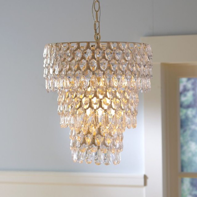 Teardrop Chandelier Traditional Chandeliers by PBteen