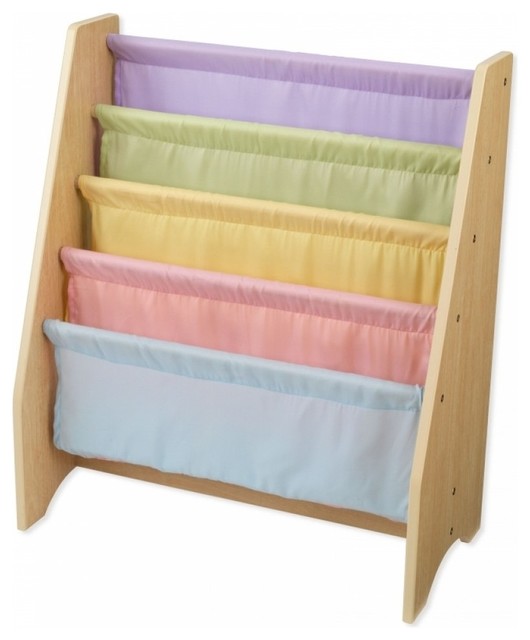 KidKraft Sling Bookshelf, Pastel Modern Kids Bookcases by Our