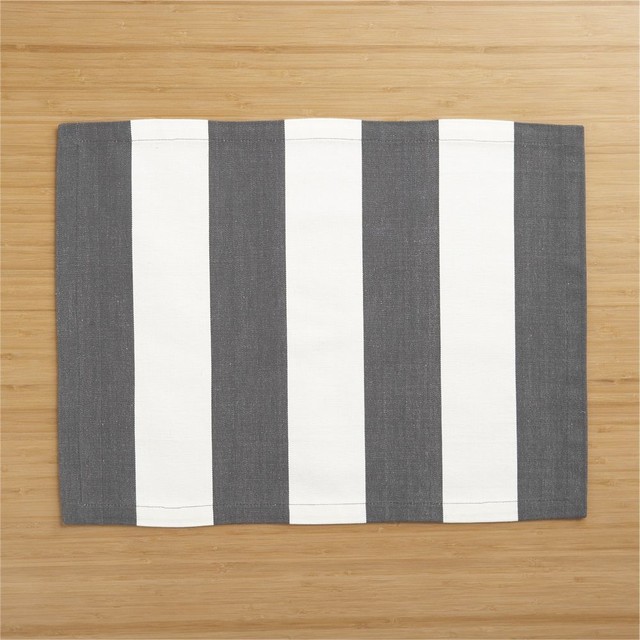 Olin Graphite Placemat Contemporary Placemats