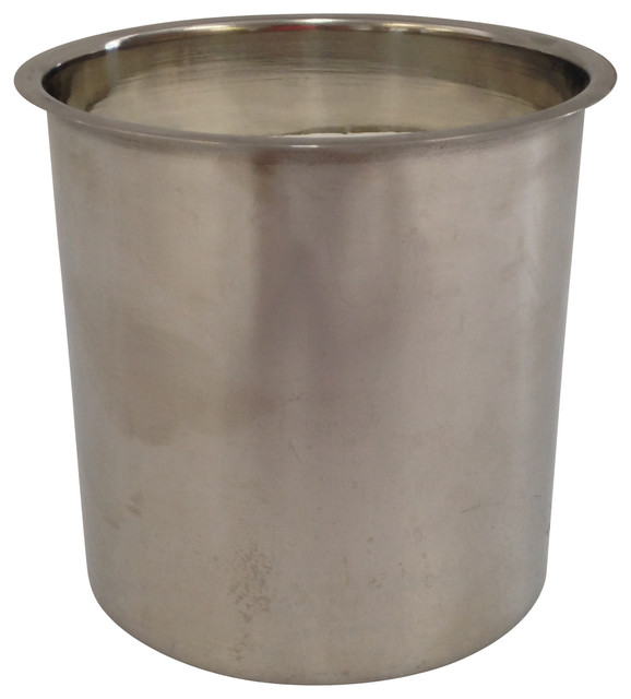 Stainless Steel Flower Pot - Transitional - Indoor Pots And Planters