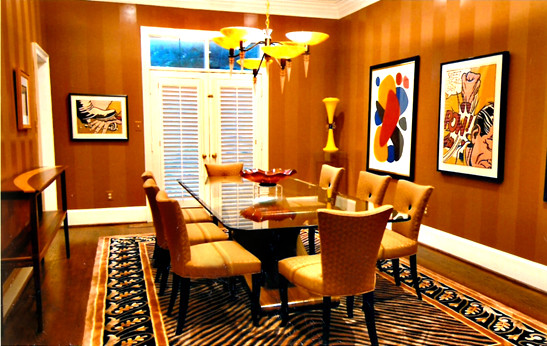 Dining Room - Tan, Brown and Rust