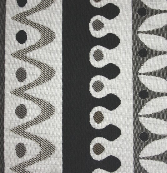 Nordic Stripe Black And White Outdoor Fabric Robert Allen