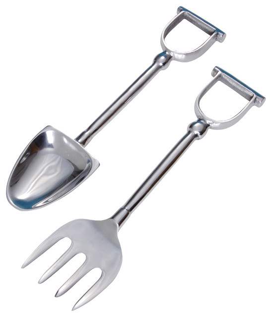 12" Shovel and Pitchfork Serving Set Shovels And Spades by St Croix
