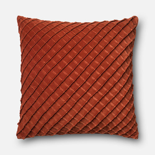 Rust 22-Inch Decorative Pillow - Modern - Bed Pillows - by Bellacor
