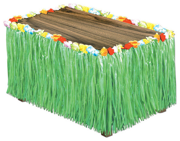 luau artificial green grass table skirting case pack 6 luau artificial green grass table skirting case pack 6