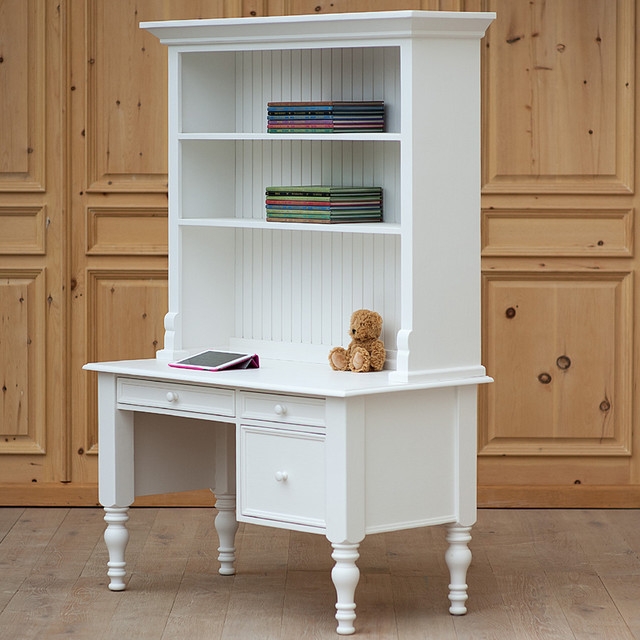Small Library Desk with Hutch Modern Desks And Hutches by Rosenberry Rooms