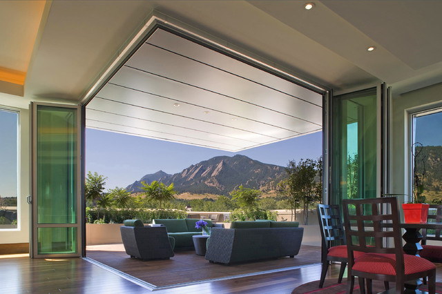 Interior to Exterior Space Modern Patio new york