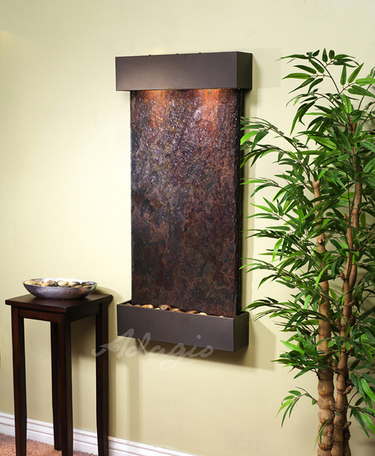 The Whispering Creek Wall Water Feature Indoor Fountains