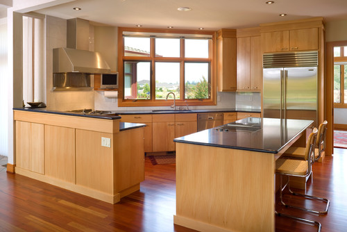 Light Brown Kitchen Cabinets Countertop