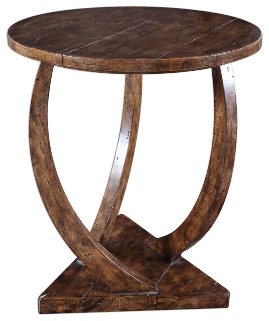 Pandhari Round Accent Table Transitional Side Tables And End Tables
