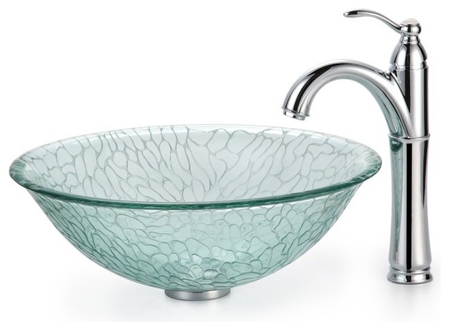 kraus glass vessel bathroom sinks