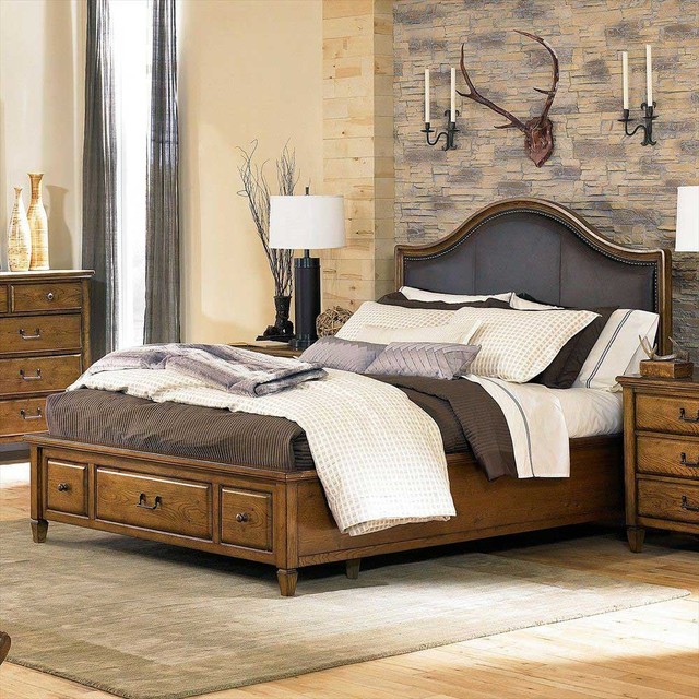 American Drew 114346 Americana Home Leather Headboard 6/6