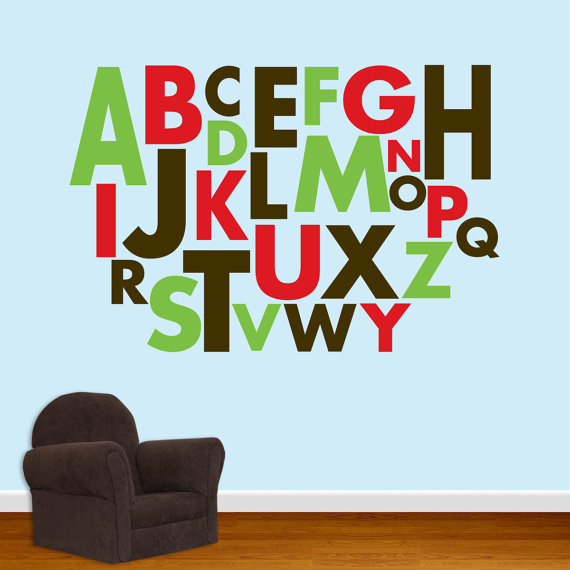 Alphabet Wall Decal by Designed Beginnings Traditional Wall Decals