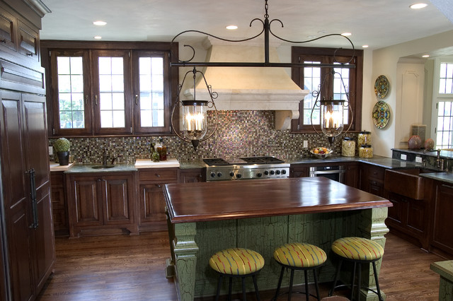 French Gothic Revival Kitchen Remodel - Traditional - Kitchen - milwaukee - by Bartelt. The ...