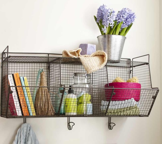 3Bin Wire Hanging Shelf Eclectic Baskets by VivaTerra