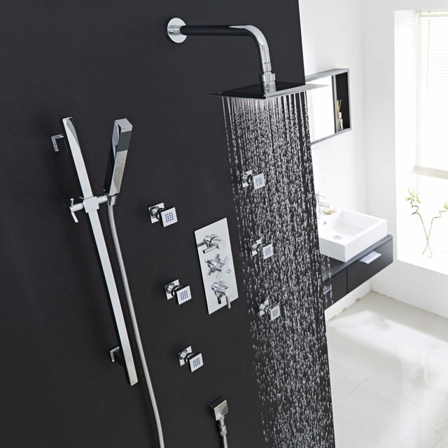 Hudson Reed Thermostatic Shower System Contemporary Shower Heads