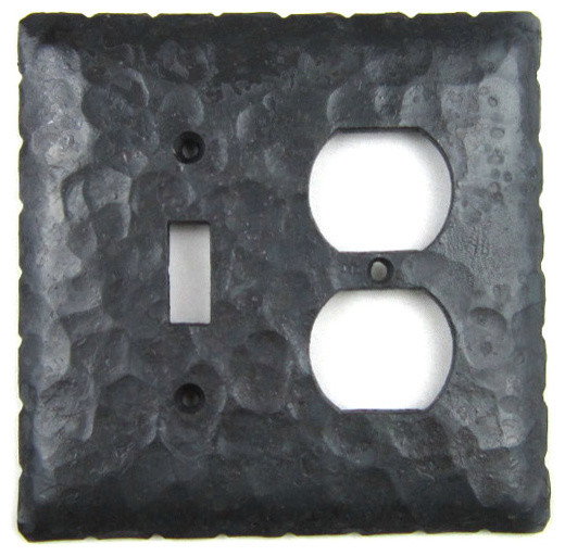 Rustic Rancho Style Iron Switch Plate Cover Combo Toggle/Duplex EPH46