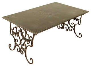  Table on Later Wrought Iron Base - Coffee Tables - atlanta - by ROBUCK