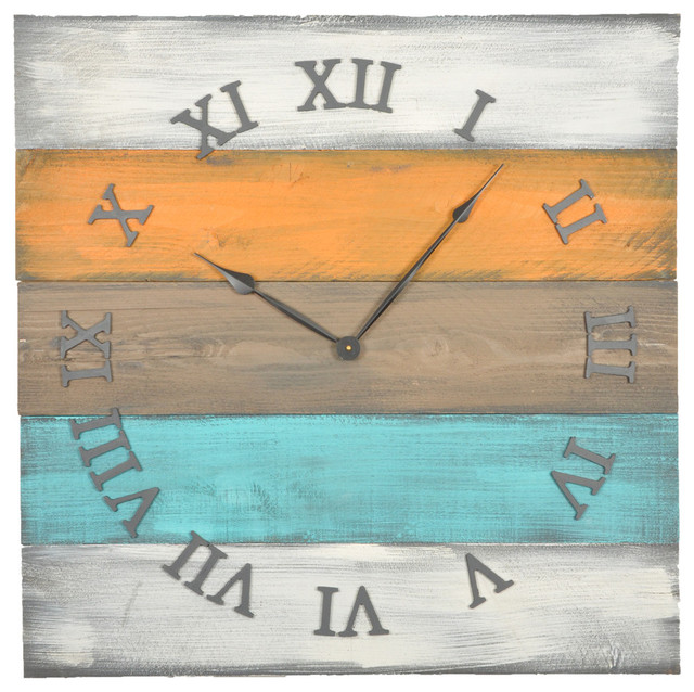 Madison Coast Oversized Wall Clock Beach Style Wall Clocks by
