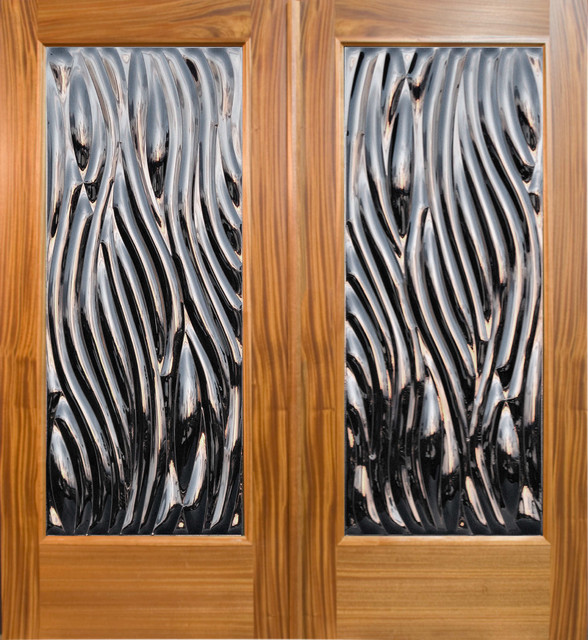 “Viento” Contemporary Double Door Entry Tropical Front Doors