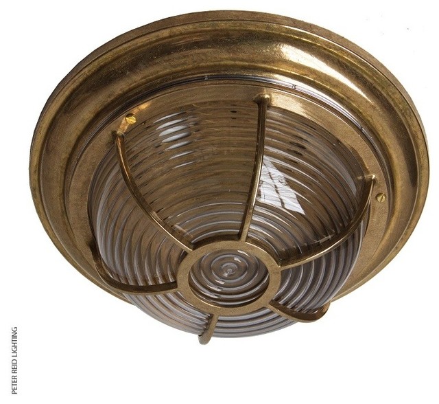 ADUR MARINE CEILING / WALL LIGHT Industrial Outdoor Flush Ceiling