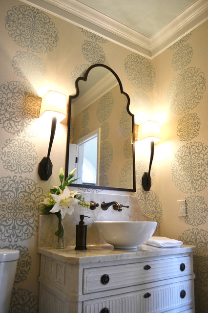 An Elegant Powder Room - Transitional - Powder Room - atlanta - by