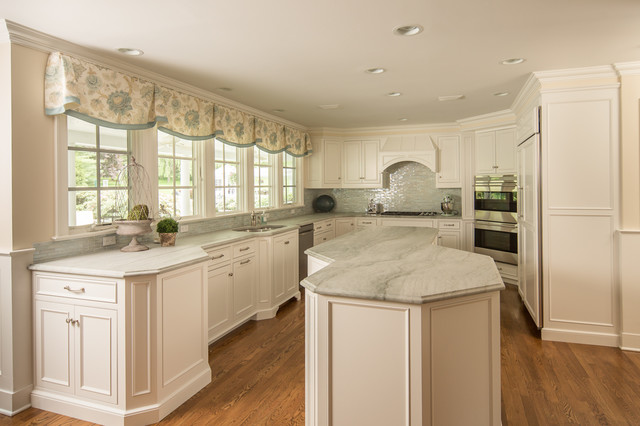 Soft White Custom Cabinets in CT - Transitional - Kitchen - new york