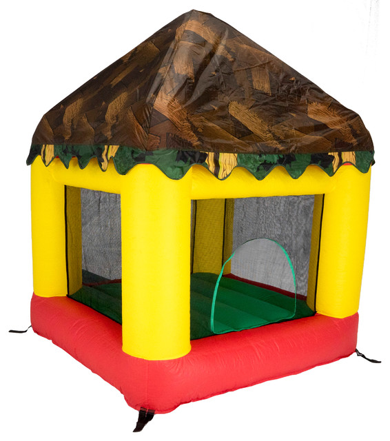 Open Roof Bounce House With Treehouse Cover Modern Outdoor