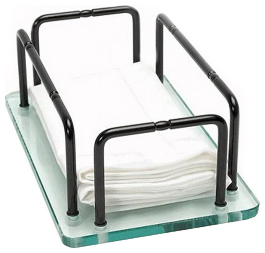 Oil Rubbed Bronze Finish Hand Towel Tray - Contemporary - Towels - by Overstock.com