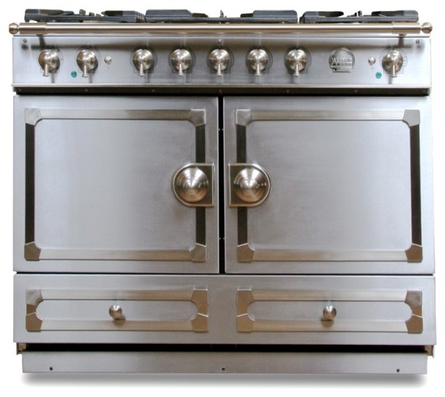 La Cornue CornuFé Stove, Stainless Steel Traditional Ovens by