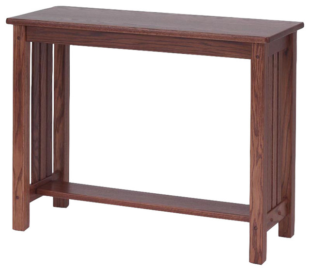 Mission Style Solid Oak Sofa Table Craftsman Console Tables by