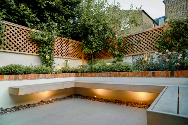 floating outdoor bench seat