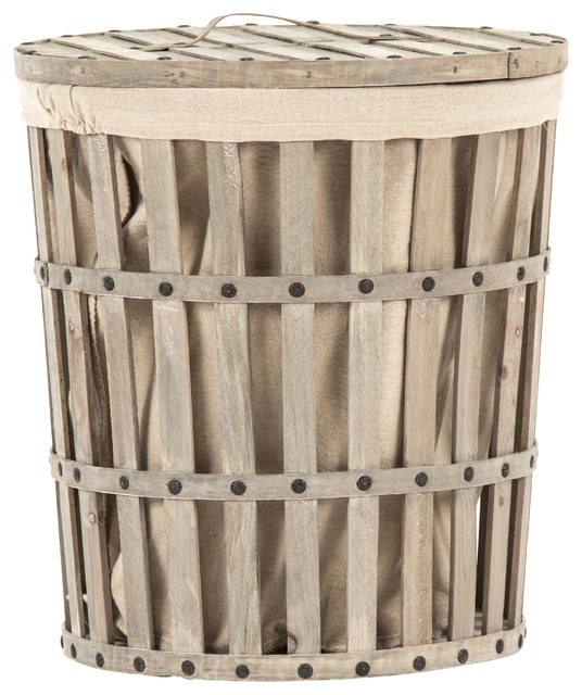 Bella Laundry Basket Rustic Hampers by Zentique, Inc.