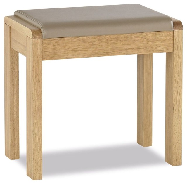 Bentley Designs Casa Oak Stool - Contemporary - Dressing Table Stools