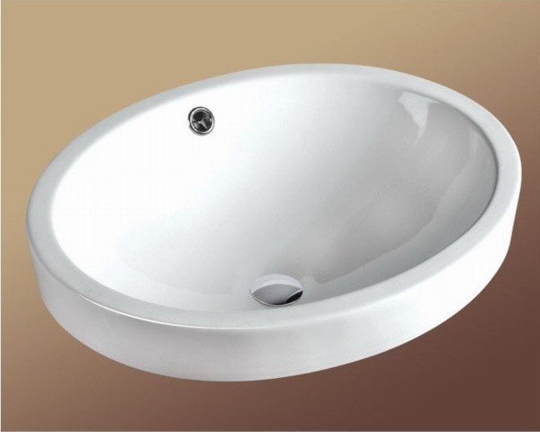 ... Oval Shaped Above Counter Ceramic Basin contemporary-bathroom-sinks