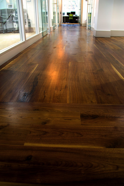Wide Plank Walnut Flooring - Contemporary - raleigh - by Reclaimed