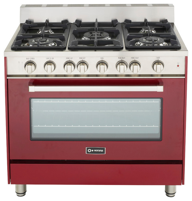 Verona 36" Gas Range Transitional Gas Ranges And Electric Ranges