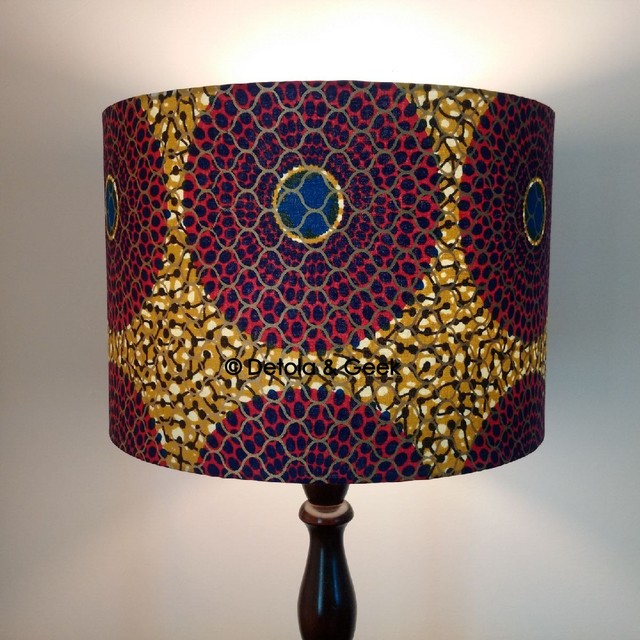 Geometric African Lampshade by Detola & Geek Tropical Lampshades