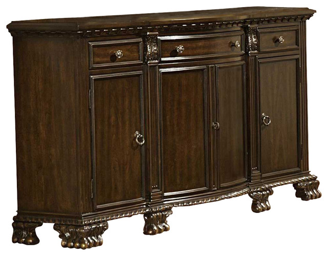 Homelegance Orleans 75 Inch Server in Rich Dark Cherry Traditional