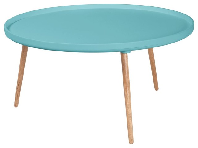 Table basse ronde kompass Ã90 couleur turquoise skandinavisch ... Skandinavisch couchtisch