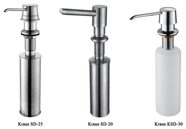 kraus kitchen sink with soap dispenser