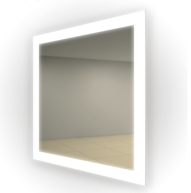 Silhouette Lighted Mirror Modern Makeup Mirrors