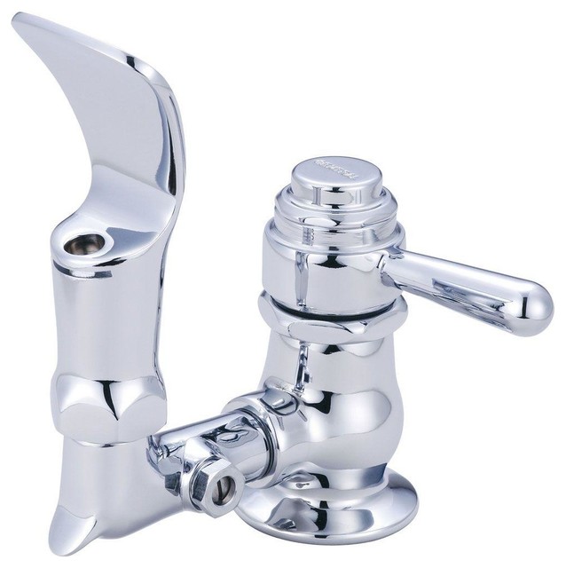 Bubbler Head SelfClosing Drinking Faucet in PVD Polished Chrome