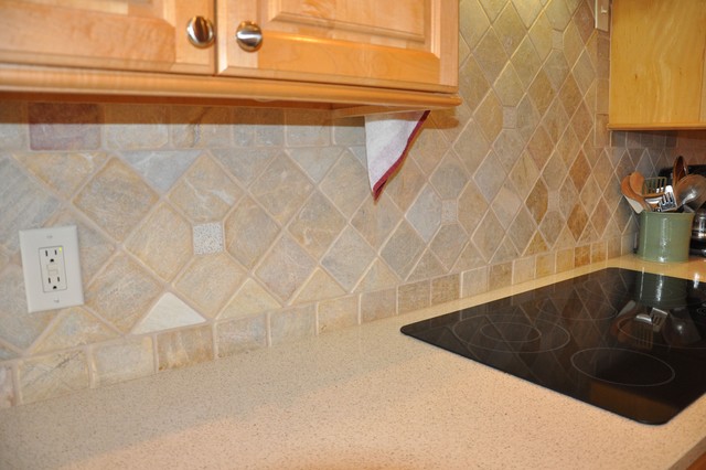 Granite Countertops and Tile Backsplash Ideas - Eclectic - Kitchen