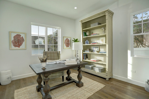 Beach Style Home Office by Marina Del Rey General Contractors Zen Construction Co.